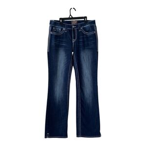 Cowgirl up | woman’s Dark Blue Bootcut Jeans. 30/34